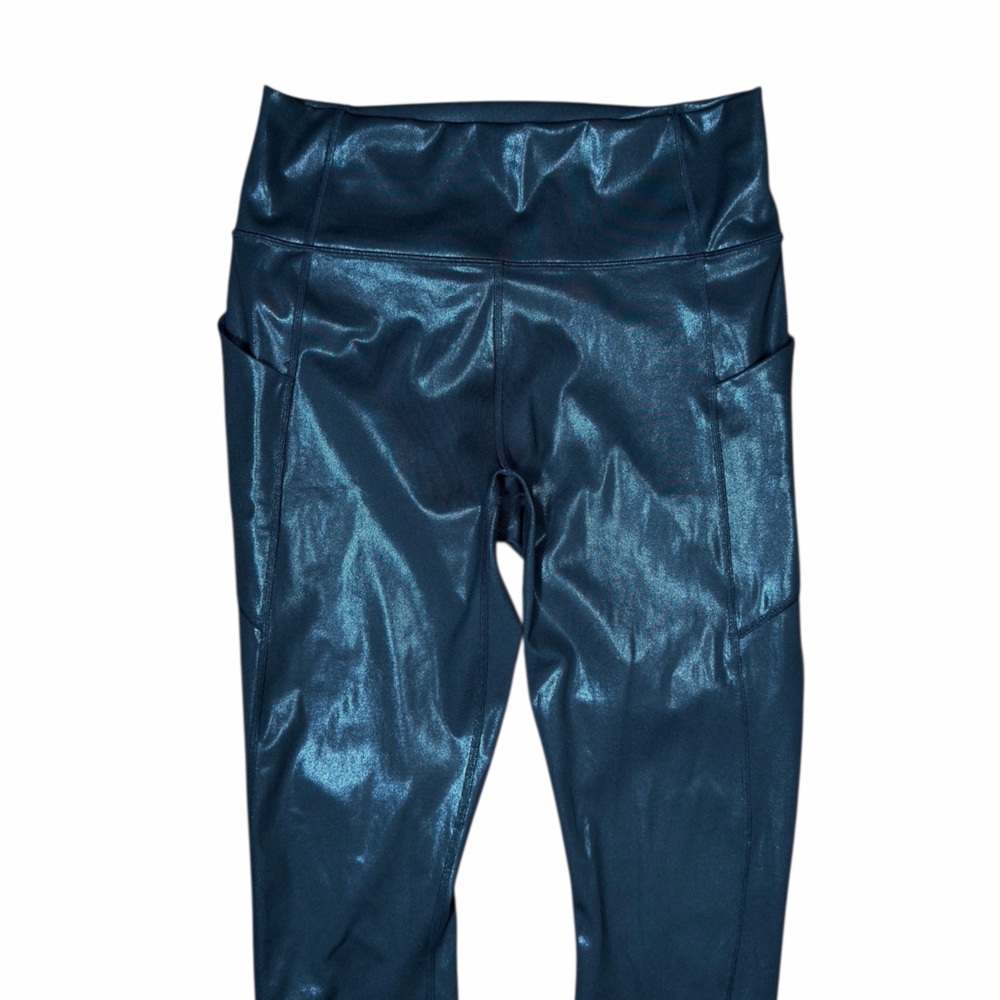 Fabletics Black Glitter Sparkly Define PowerHold High-Waisted 7/8 Legging - Picture 8 of 11